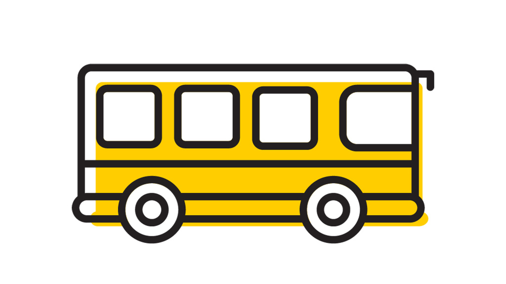Bus graphic illustration